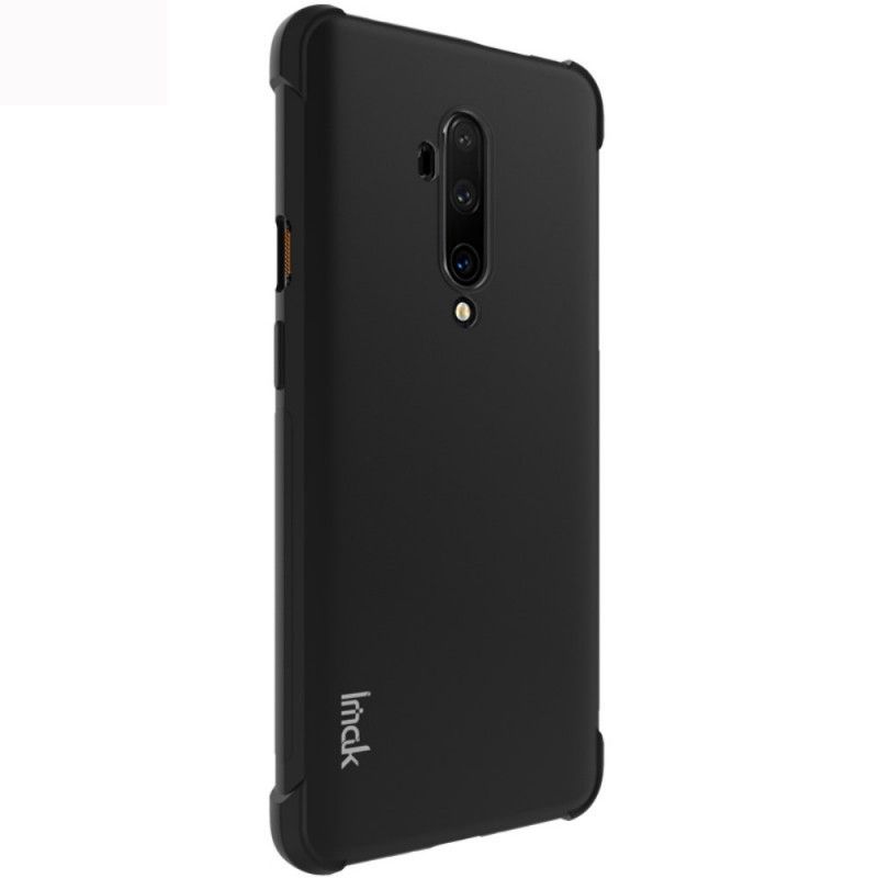 Etui OnePlus 7T Pro Szary Czarny Elastyczny Silikon Z Folią Ekranującą Imak Etui Ochronne