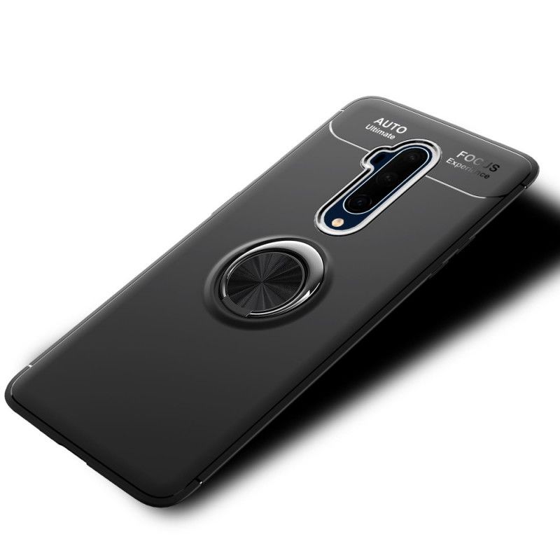 Futerały OnePlus 7T Pro Czerwony Czarny Etui na Telefon Pierścień Obrotowy