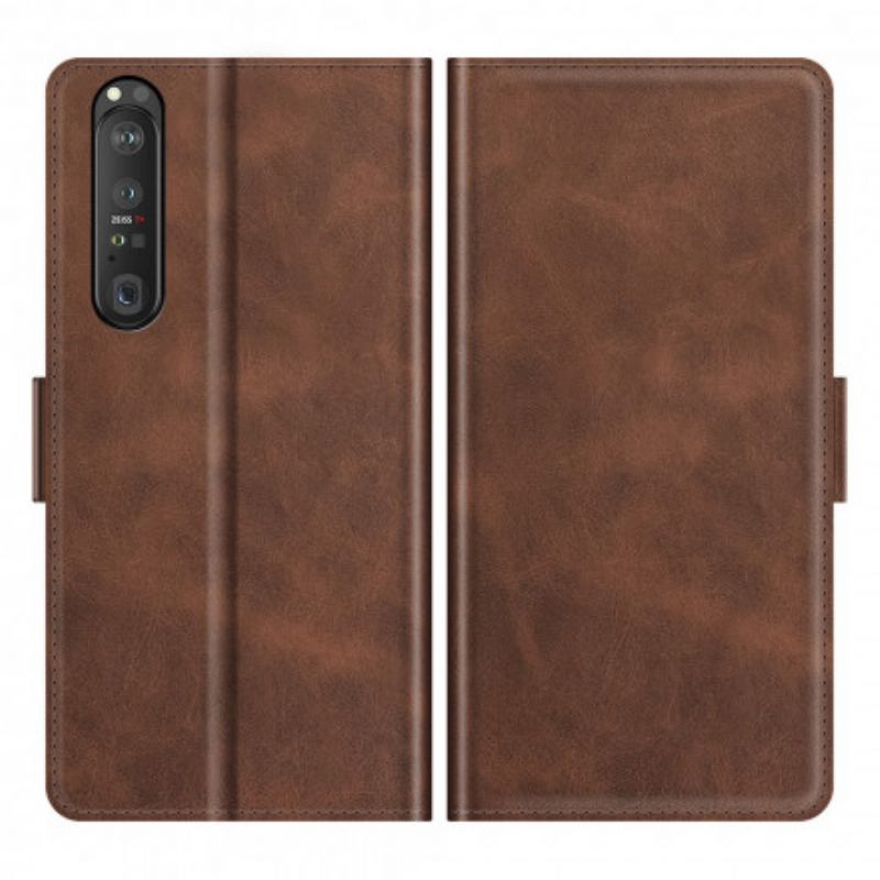 Etui Folio Do Sony Xperia 1 Iii Klasyczna Podwójna Klapa