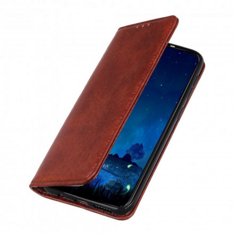 Flip Kotelot Sony Xperia 1 Iii Teksturowana Skóra Dwoinowa Etui Ochronne