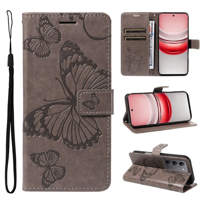 Etui Folio Do Realme 14x 5g Gigantyczne Motyle