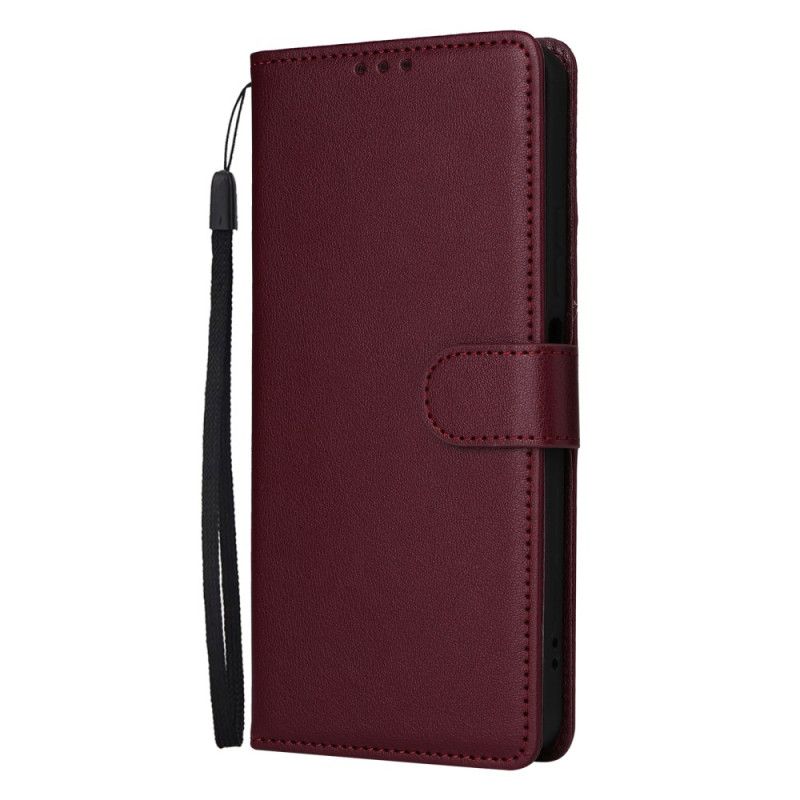 Etui Folio Realme 14x 5g Gładka Skóra Syntetyczna