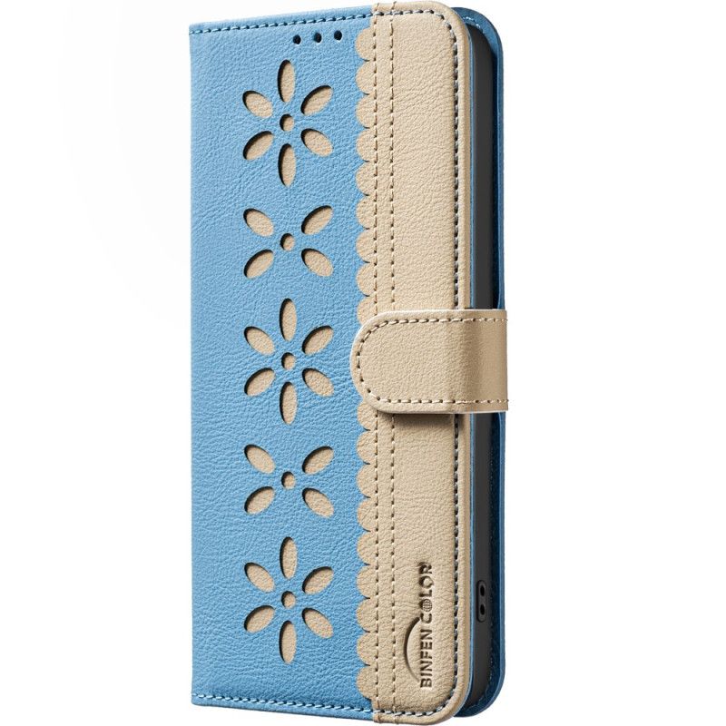 Etui Folio Realme 14x 5g Kwiatowy Kolor Binfen