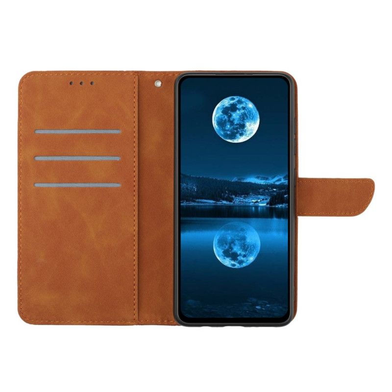 Etui Folio Realme 14x 5g Paski I Nadruki Etui Ochronne