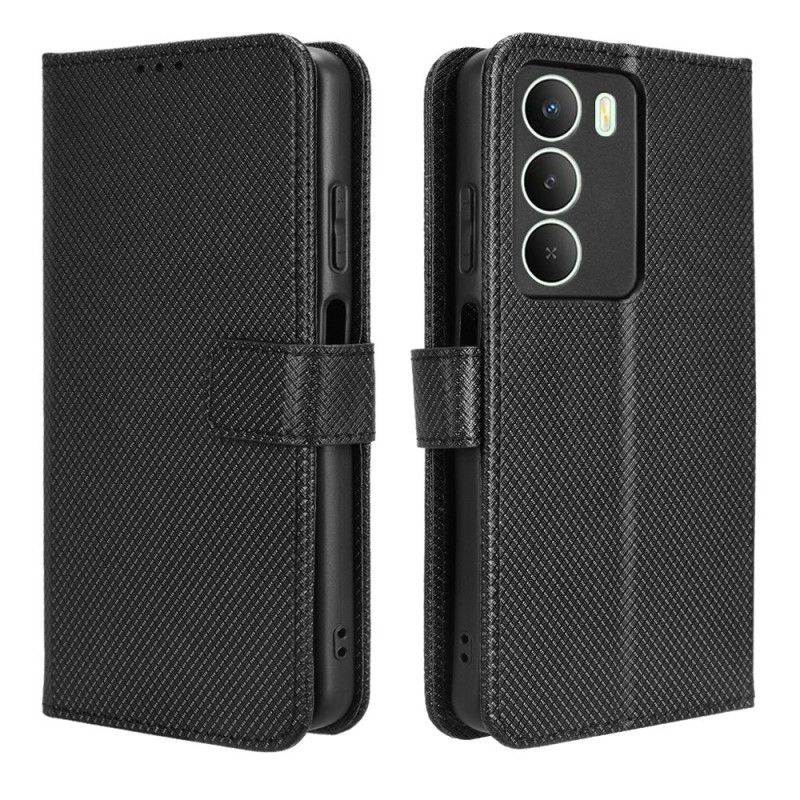 Etui Folio Realme 14x 5g Tekstura Diamentów Etui Ochronne