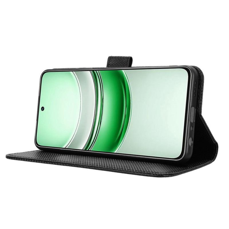 Etui Folio Realme 14x 5g Tekstura Diamentów Etui Ochronne