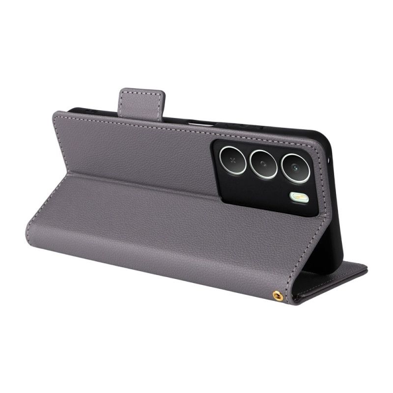 Etui Folio Realme 14x 5g Tekstura Liczi Ze Smyczką