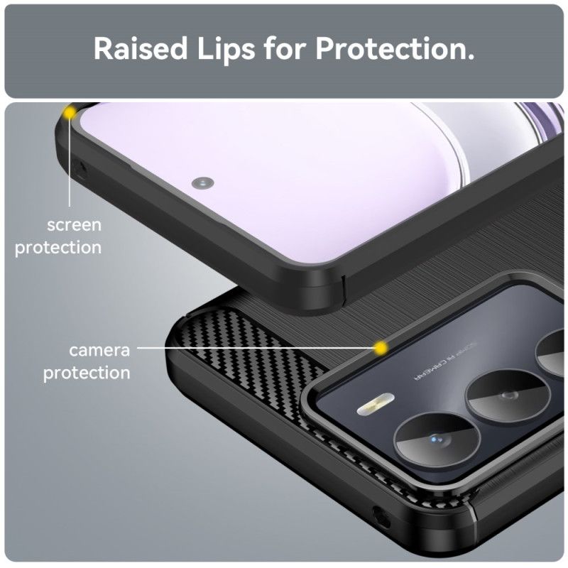 Etui Realme 14x 5g Szczotkowane Włókno Węglowe