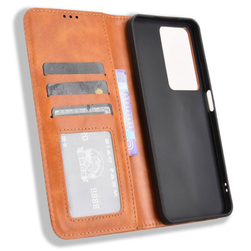 Flip Kotelot Realme 14x 5g Ramka W Stylu Vintage Etui Ochronne