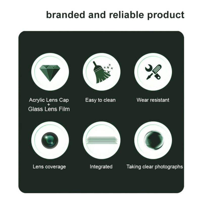 Ochraniacz Obiektywu Ze Szkła Hartowanego Do Realme 14x 5g (wersja CZarna) Imak