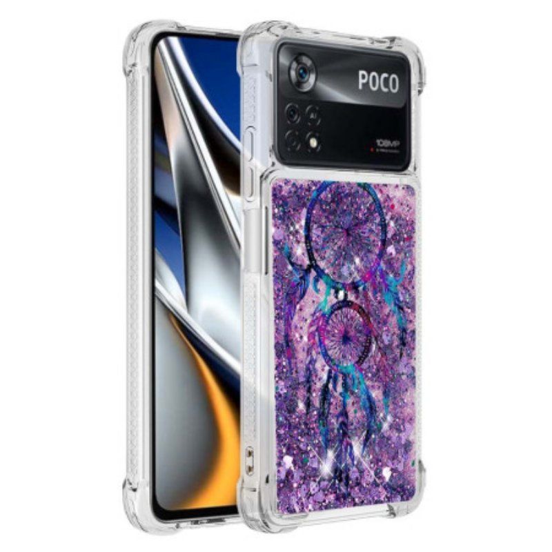 Etui do Poco X4 Pro 5G Cekinowy Łapacz Snów