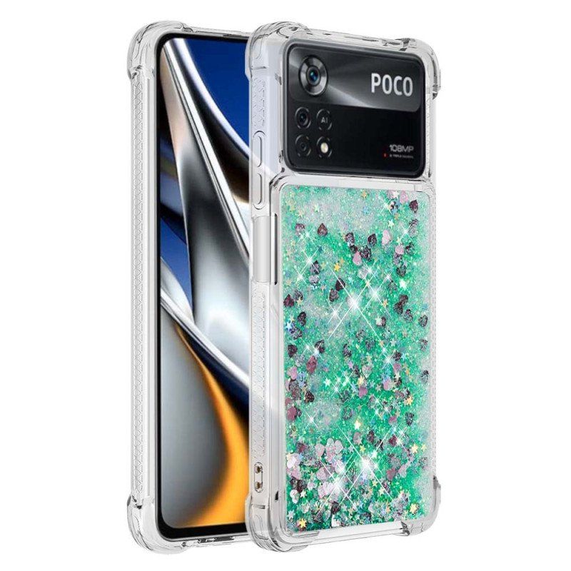 Etui do Poco X4 Pro 5G Pragnienia Cekiny