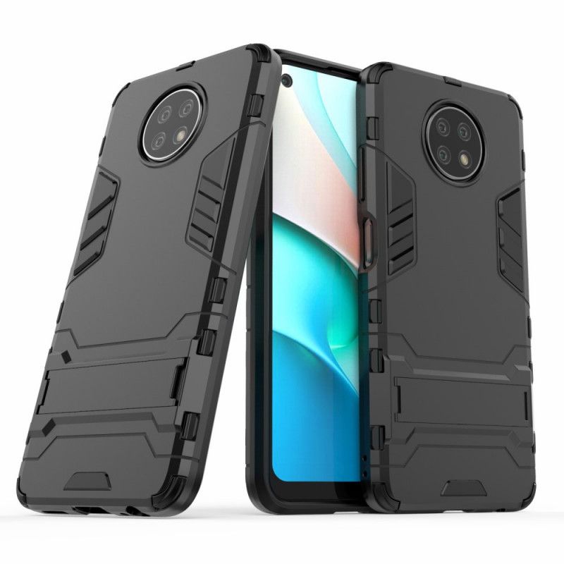 Etui Xiaomi Redmi Note 9 5G / Note 9T 5G Czerwony Czarny Ultra Odporny