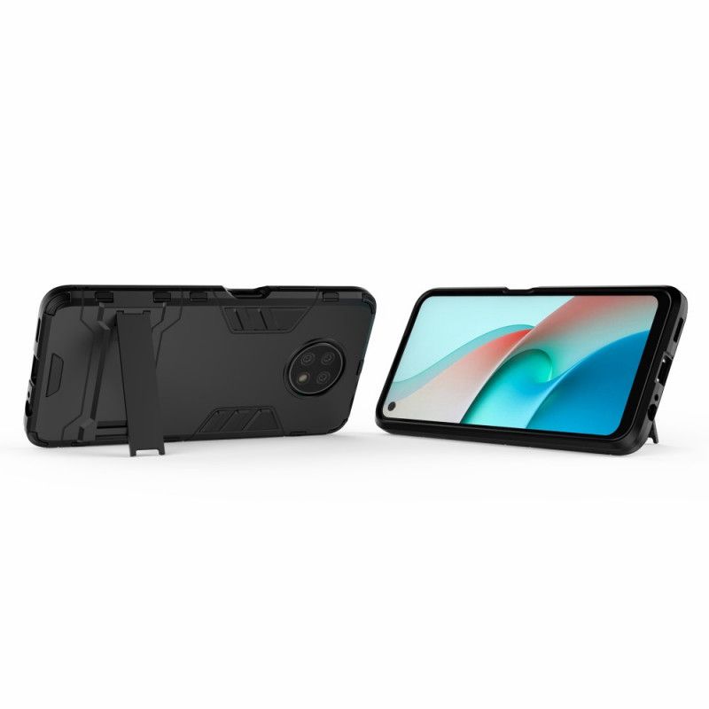 Etui Xiaomi Redmi Note 9 5G / Note 9T 5G Czerwony Czarny Ultra Odporny