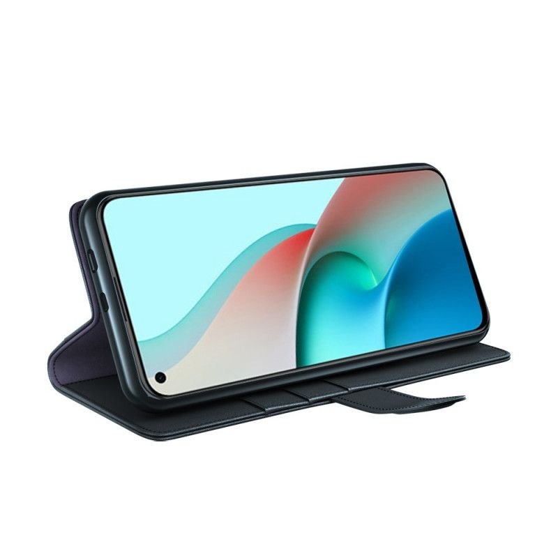 Obudowa Xiaomi Redmi Note 9 5G / Note 9T 5G Brązowy Czarny Prawdziwa Dwoina Skórzana