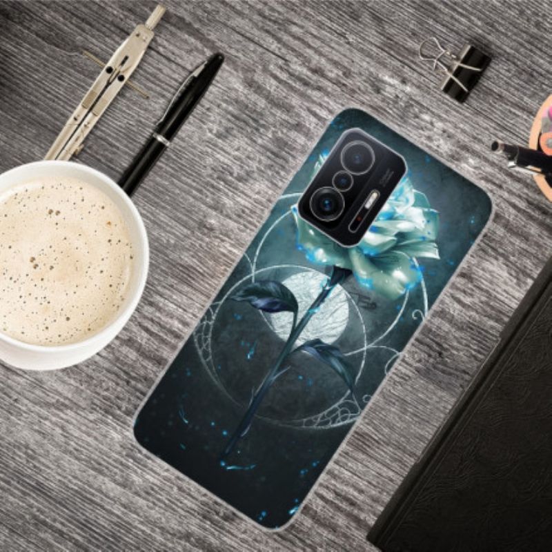 Etui Do Xiaomi Mi 11t / 11t Pro Elastyczny Różowy Zielony