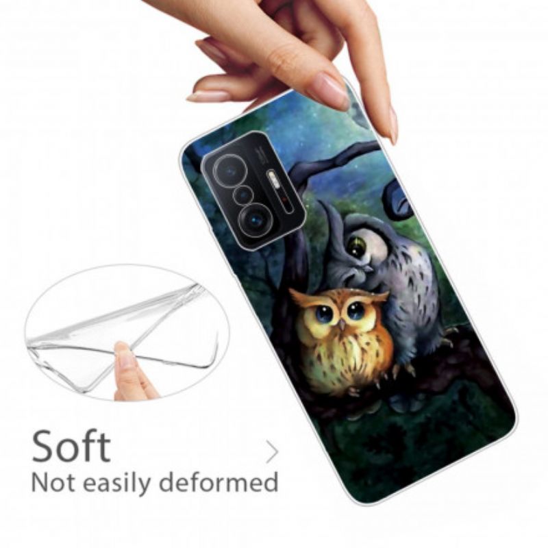 Etui Do Xiaomi Mi 11t / 11t Pro Malowanie Sów