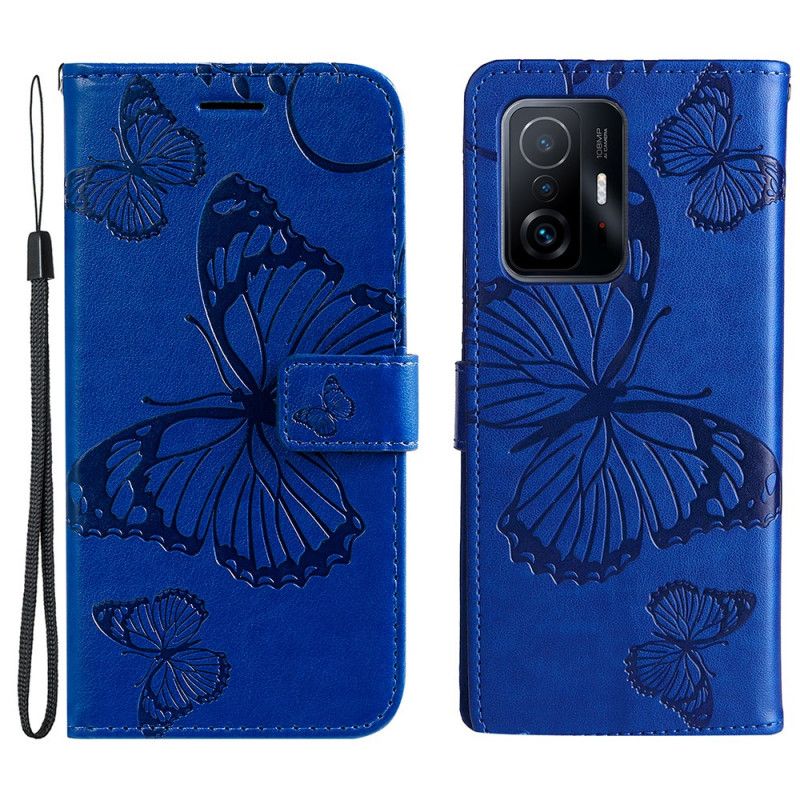 Etui Folio Do Xiaomi Mi 11t / 11t Pro Olbrzymie Stringi Motyle