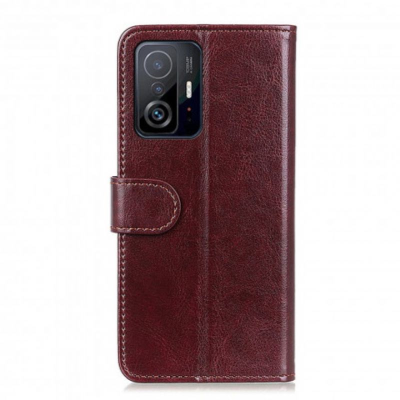 Etui Folio Xiaomi Mi 11t / 11t Pro Finezja Ze Sztucznej Skóry