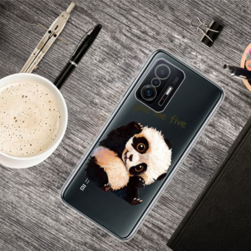 Etui Xiaomi Mi 11t / 11t Pro Przezroczysta Panda Daj Mi Pięć Etui Ochronne