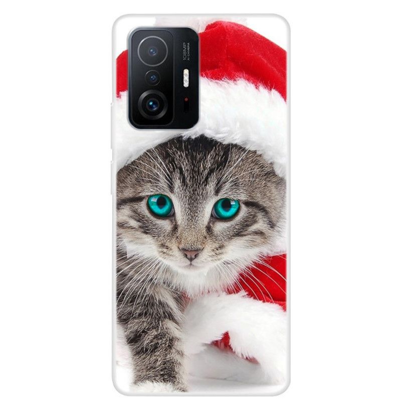 Etui Xiaomi Mi 11t / 11t Pro Świąteczny Kot