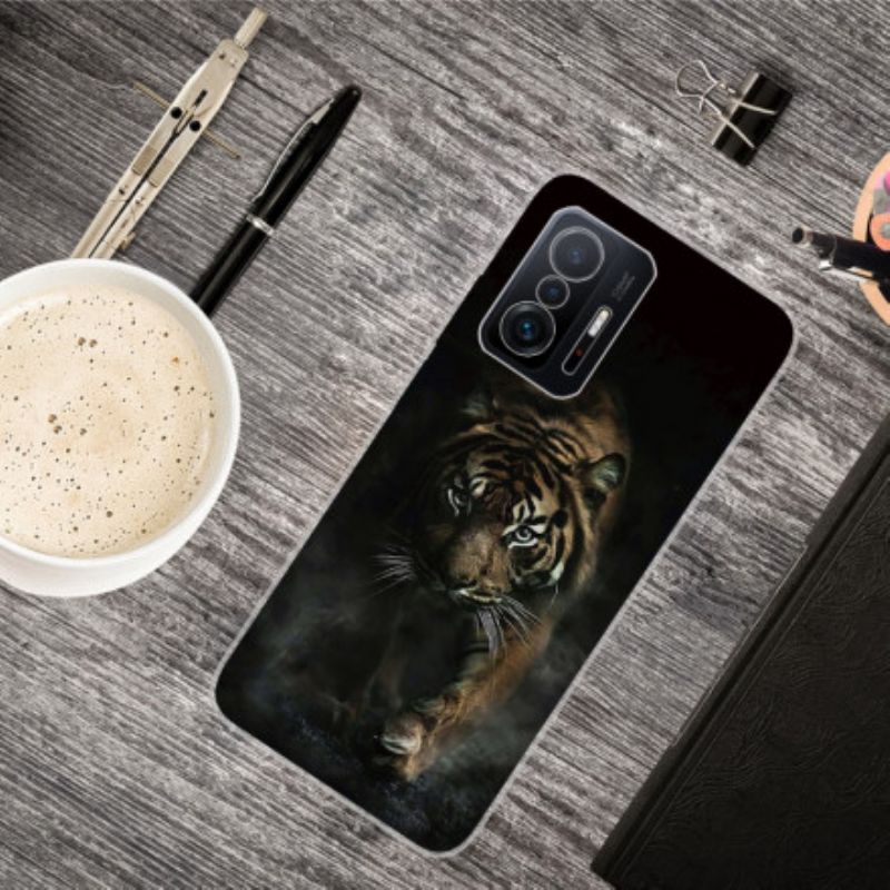 Futerały Xiaomi Mi 11t / 11t Pro Etui Na Telefon Elastyczny Tygrys