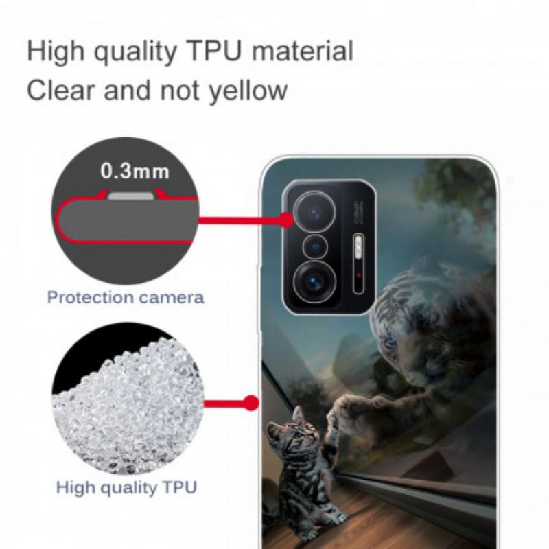 Futerały Xiaomi Mi 11t / 11t Pro Etui Na Telefon Tygrys Ernest