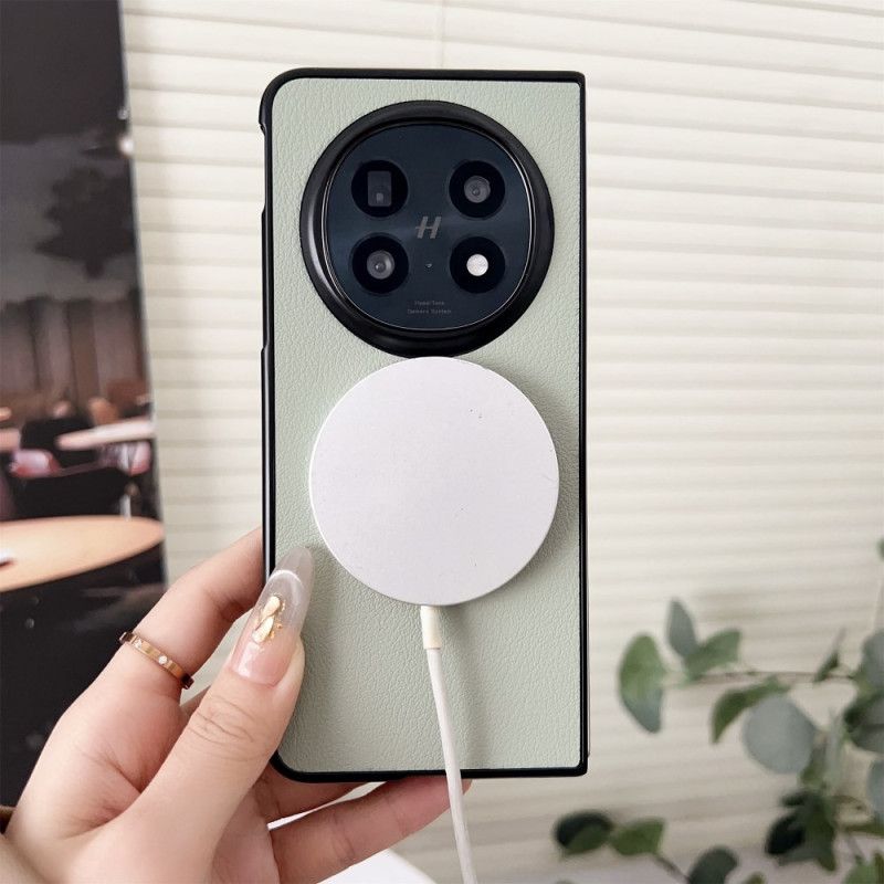 Etui Oppo Find N5 Kompatybilny Z Magsafe Efekt Skóry Etui Ochronne