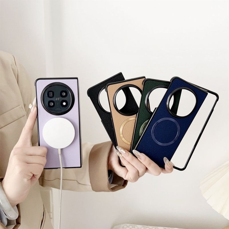 Etui Oppo Find N5 Kompatybilny Z Magsafe Sztuczna Skóra Etui Ochronne