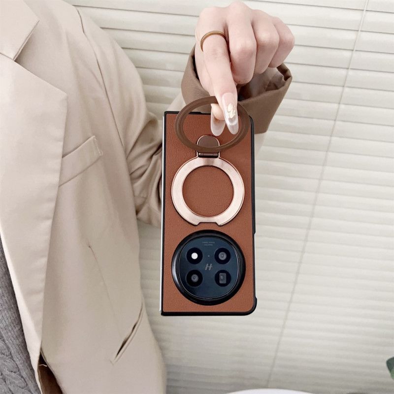 Etui Oppo Find N5 Pierścień Ze Sztucznej Skóry Uchwyt