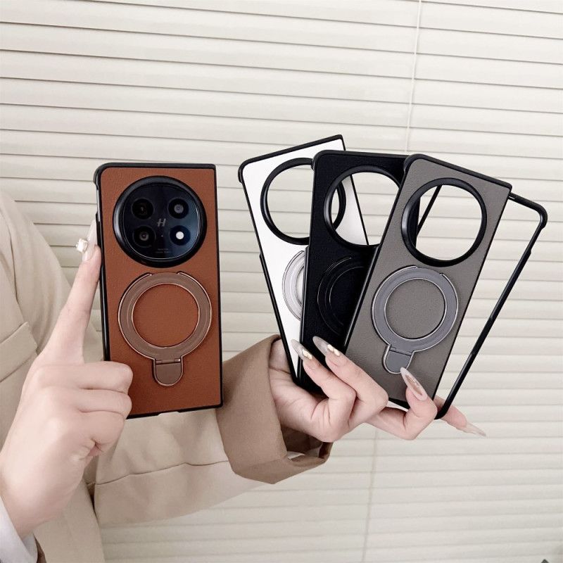 Etui Oppo Find N5 Pierścień Ze Sztucznej Skóry Uchwyt