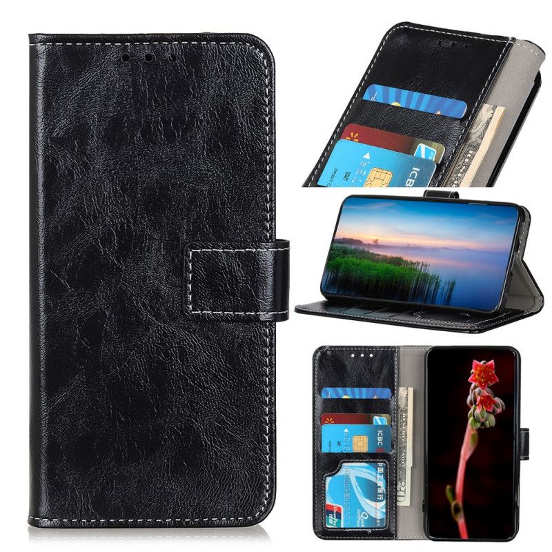 Etui Folio Xiaomi Mi Note 10 / 10 Pro Błyszczące I Widoczne Szwy