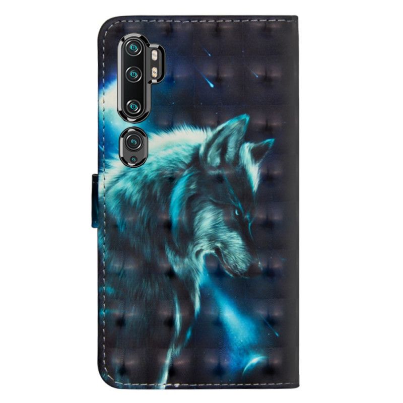 Etui Folio Xiaomi Mi Note 10 / 10 Pro Majestatyczny Wilk Etui Ochronne