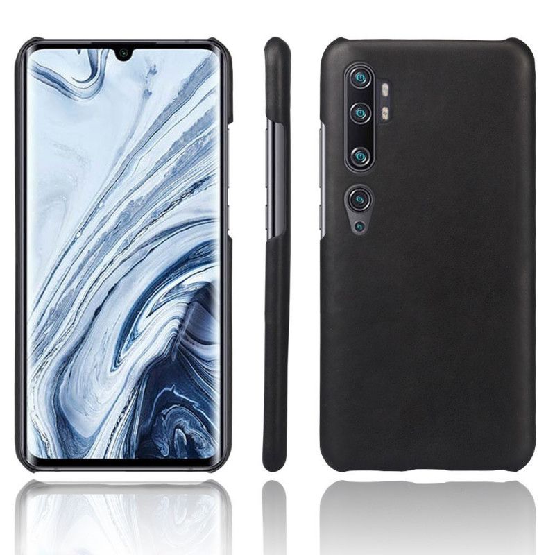 Etui Xiaomi Mi Note 10 / 10 Pro Brązowy Pomarańczowy Ksq Efekt Skóry Etui Ochronne