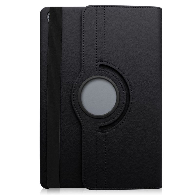 Etui Folio Huawei MediaPad M6 10.8'' Granatowy Czarny Obracana O 360 ° Imitacja Skóry Liczi
