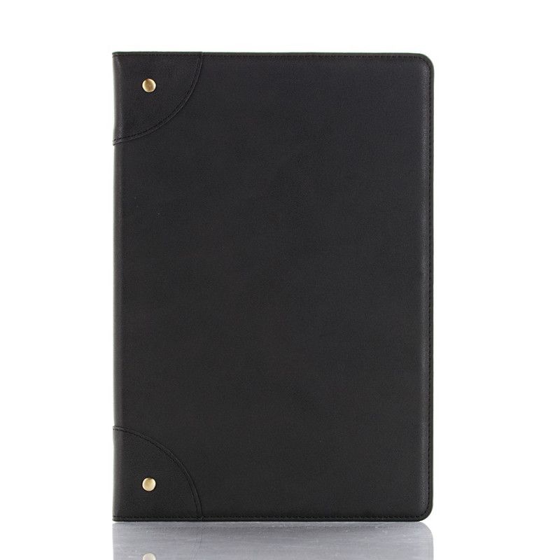 Etui Huawei MediaPad M6 10.8'' Szary Czarny Nity Ze Sztucznej Skóry W Stylu Vintage