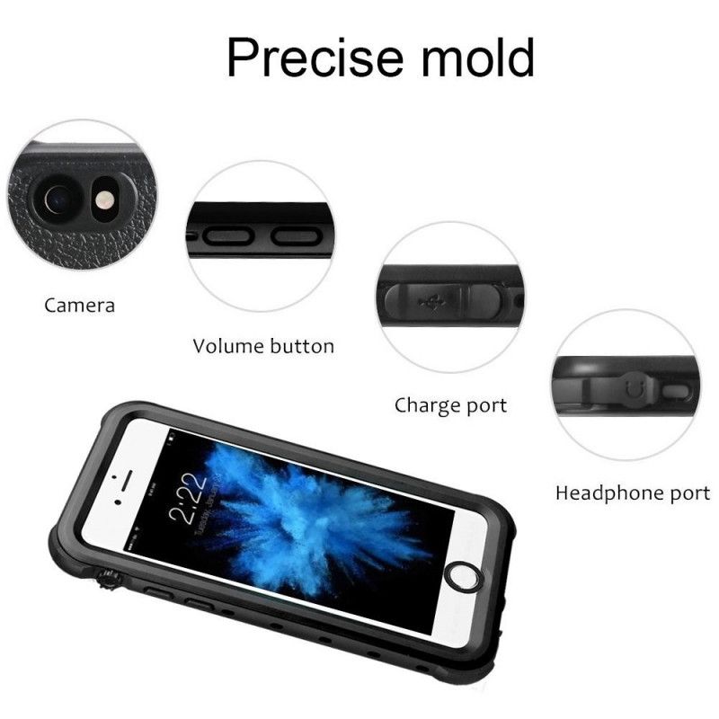 Etui iPhone 6 / 6S Plus Biały Czarny Wodoodporny Redpepper Etui Ochronne