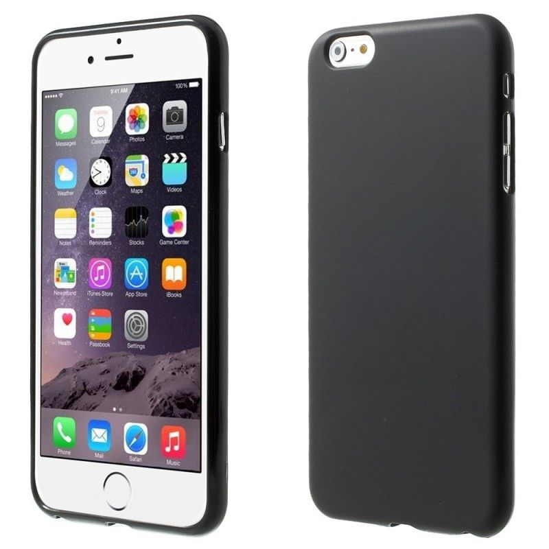 Futerały iPhone 6 / 6S Plus Czarny Matowy Silikon