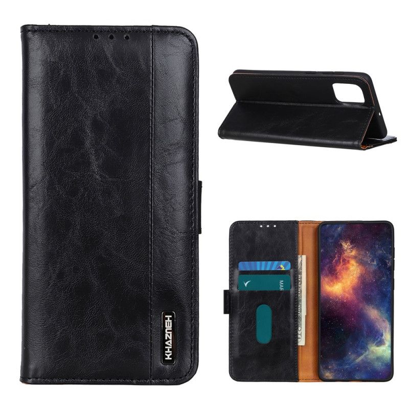 Etui Folio Xiaomi Mi 11 Czerwony Czarny Khazneh Elegancja Skórzany Styl