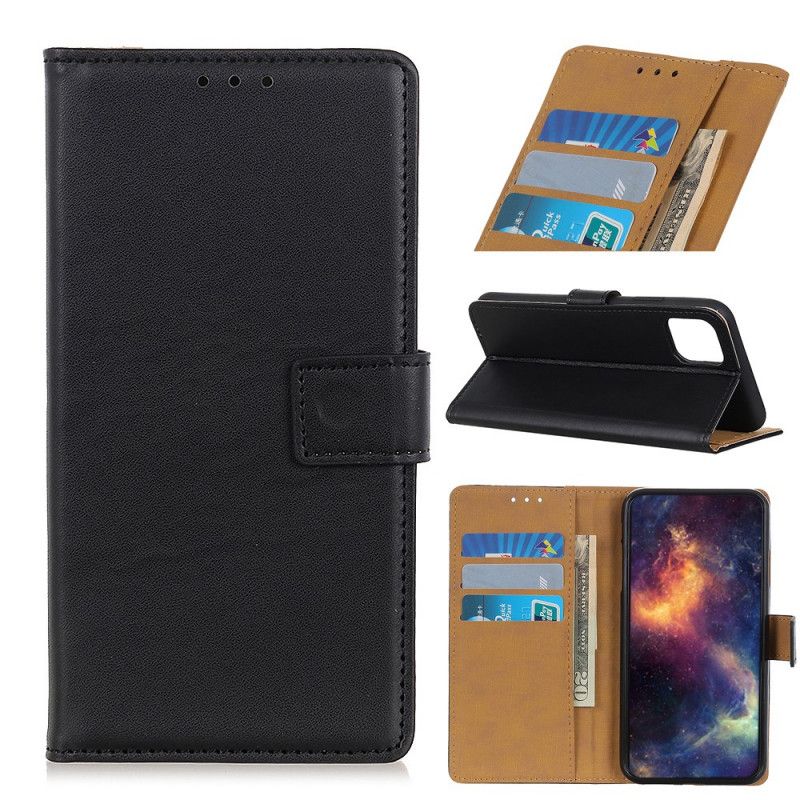 Etui Folio Xiaomi Mi 11 Granatowy Czarny Prosta Sztuczna Skóra Etui Ochronne