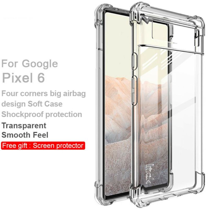 Futerały Google Pixel 6 Etui Na Telefon Przezroczysty Z Folią Ekranową Imak