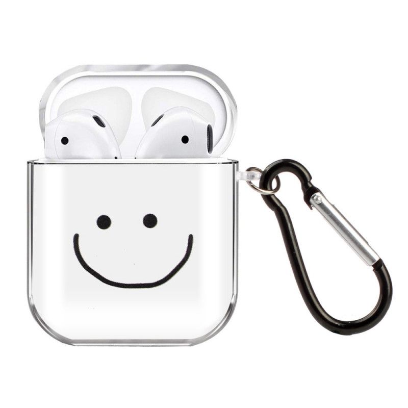 Etui AirPods Przezroczysty Silikonowy Emoji Etui Ochronne