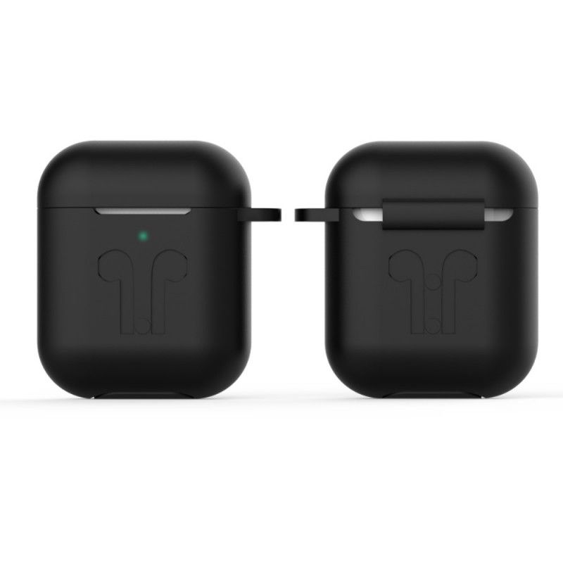 Futerały AirPods Biały Czarny Etui na Telefon Silikon Projektowy