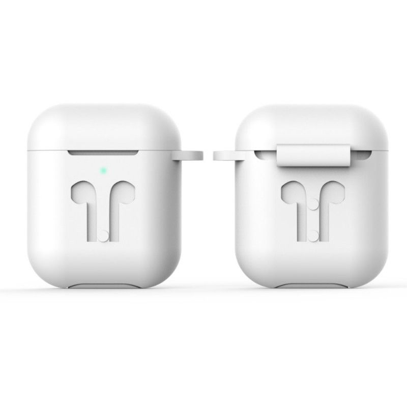 Futerały AirPods Biały Czarny Etui na Telefon Silikon Projektowy