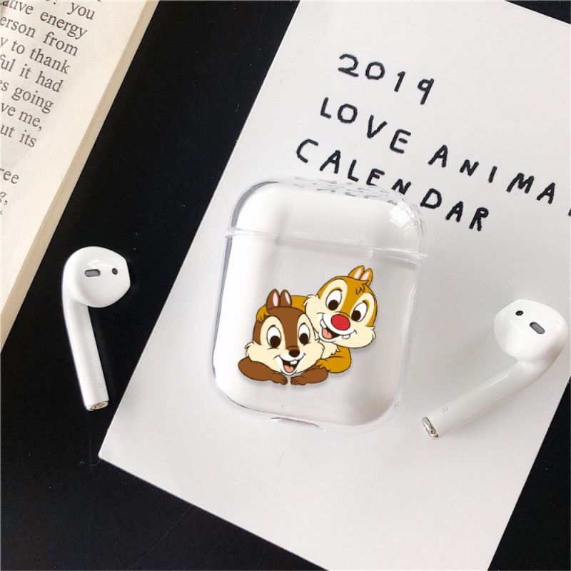 Futerały AirPods Jasnoniebieski Zielony Śmieszne Zwierzęta