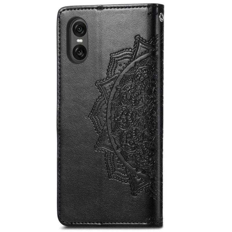 Etui Folio Sony Xperia 10 Vi Barokowa Mandala Z Paskiem Etui Ochronne