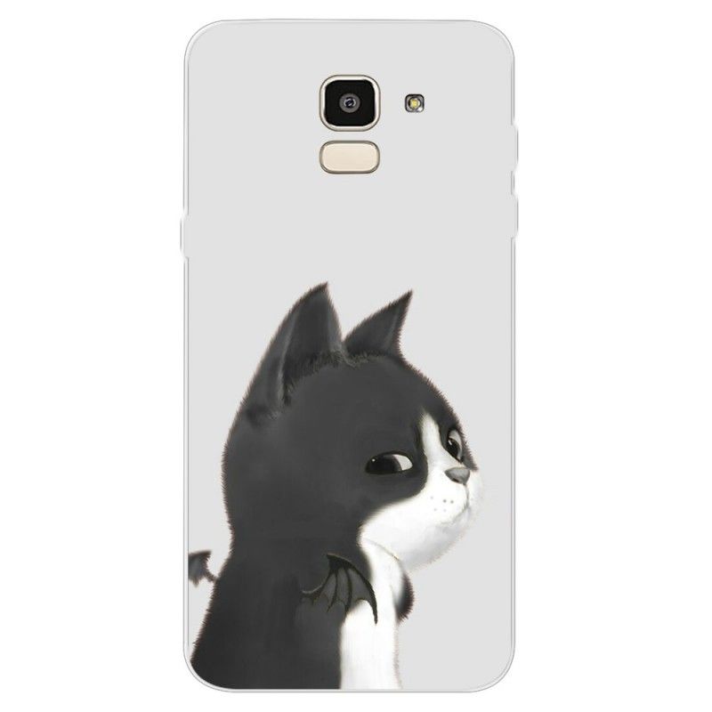 Etui Samsung Galaxy J6 Diabeł Kot Etui Ochronne