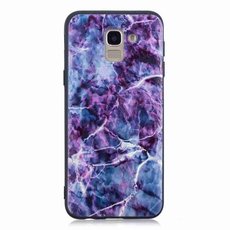 Etui Samsung Galaxy J6 Fioletowy Marmur