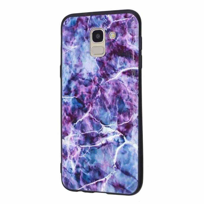 Etui Samsung Galaxy J6 Fioletowy Marmur