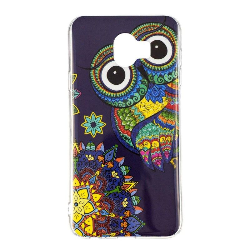 Etui Samsung Galaxy J6 Fluorescencyjna Sowa Mandala